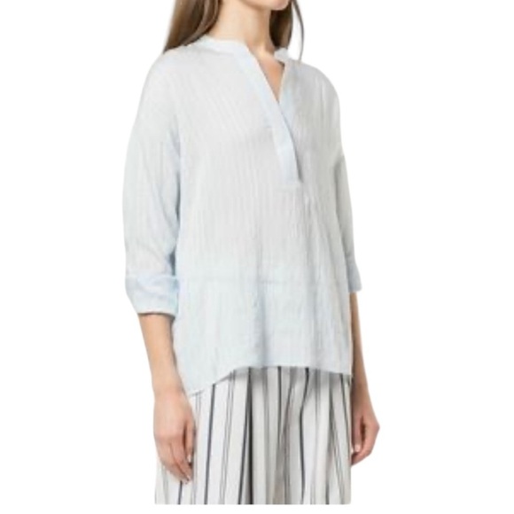 Vince Blue Striped Tunic - Picture 1 of 8